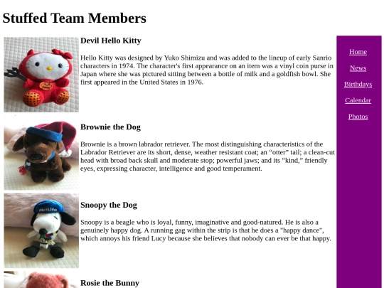 staffpage screenshot