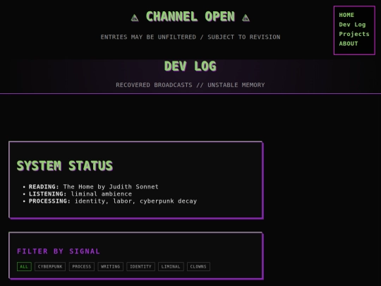 blog screenshot