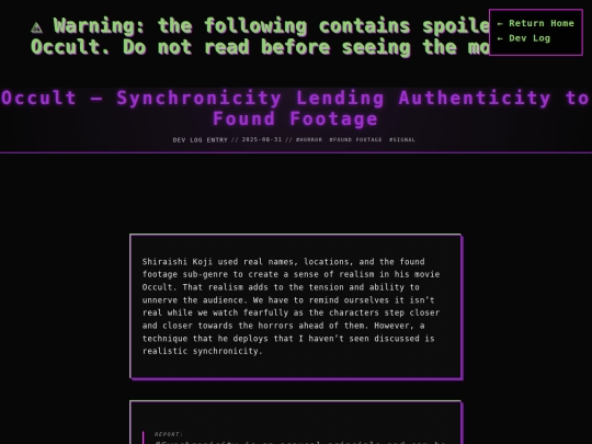 blog/posts/occult-synchronicity-found-footage screenshot