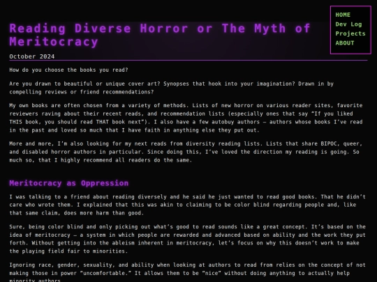 blog/posts/reading-diverse-horror-myth-of-meritocracy screenshot