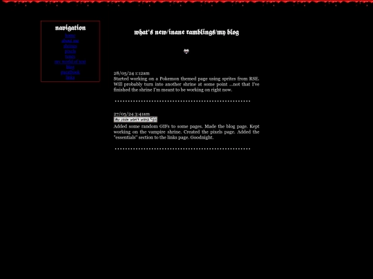 blog screenshot