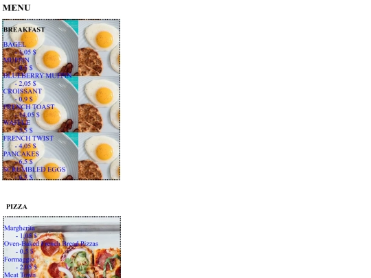 menu1 screenshot