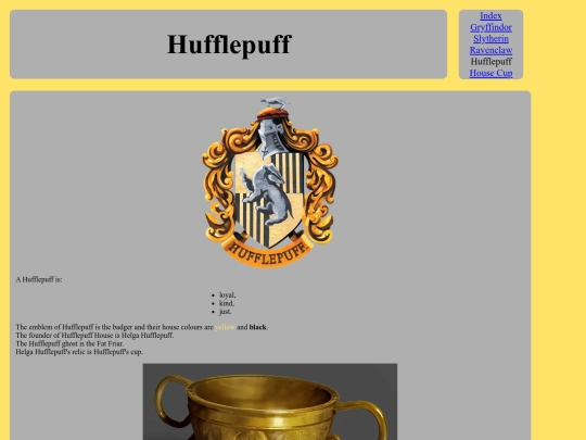 hufflepuff screenshot
