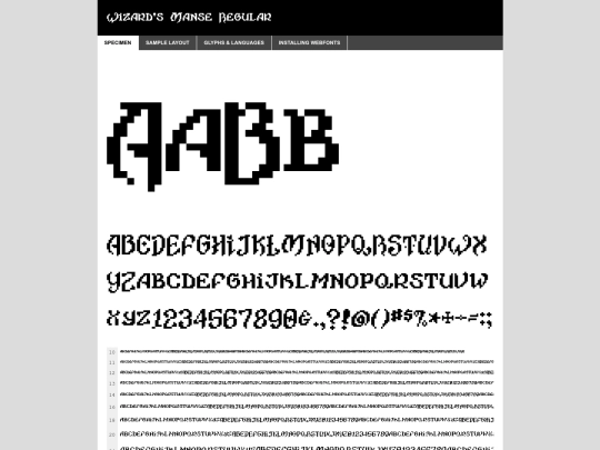 webfontkit-20241011-wizard/wizards_manse-demo screenshot