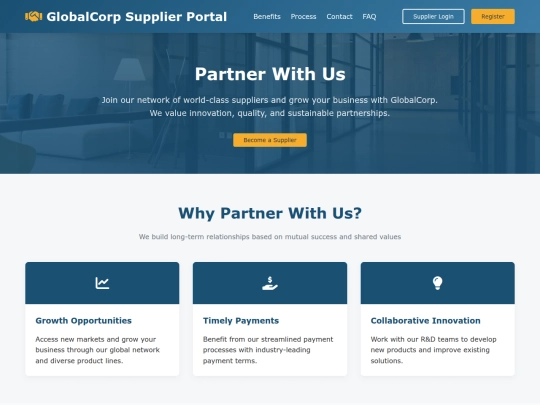 Vendors screenshot
