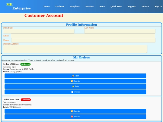 cart screenshot