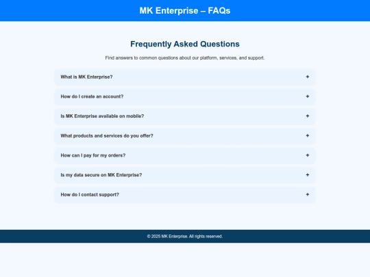 faqs screenshot