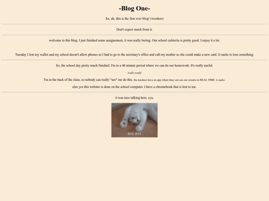 BLOGS/blogONE screenshot