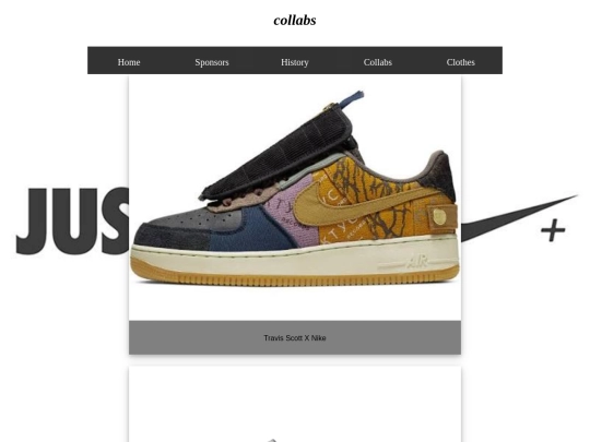 Collabs screenshot