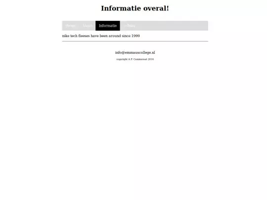 info screenshot
