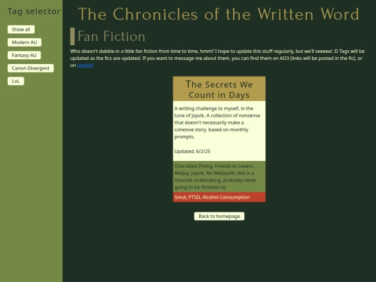 fanfichub screenshot
