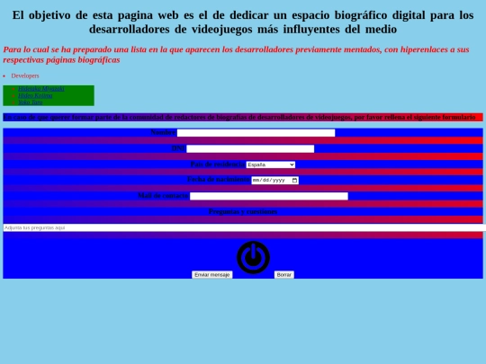PginaPrctica screenshot