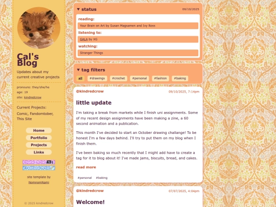 blog screenshot