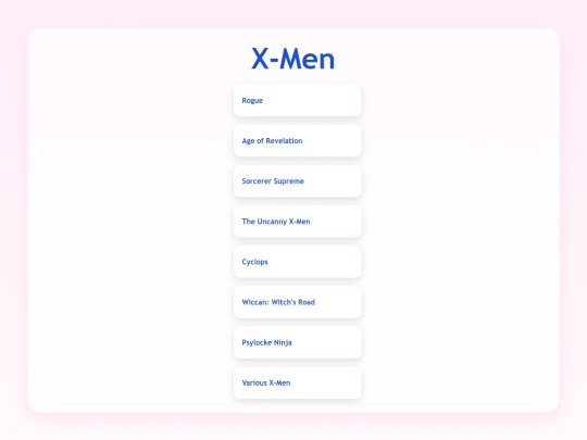 xmen screenshot