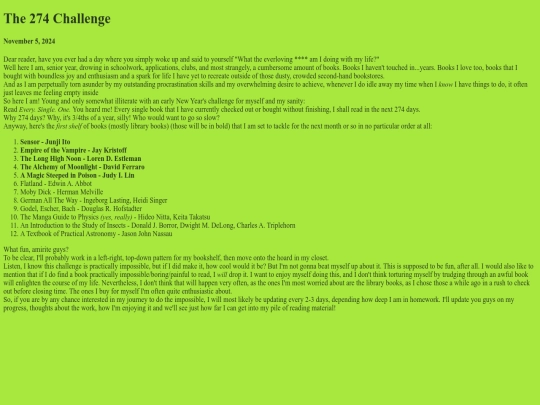 274challenge/firstpage screenshot