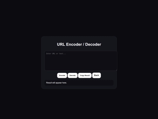 tools/url-encoder screenshot