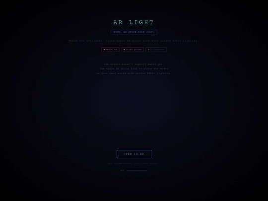 sculptures/ar-light-probe screenshot
