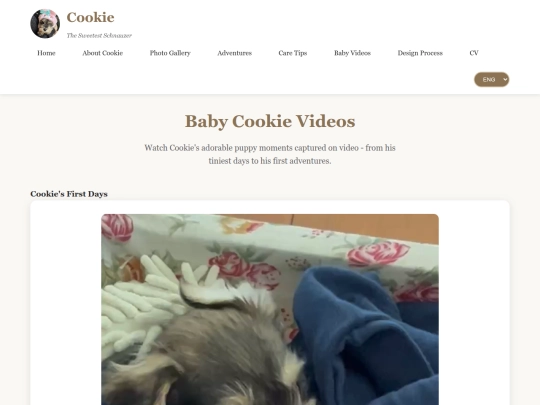 Cookie's world/pages/baby-videos screenshot