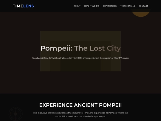 Timelens/pompeii screenshot