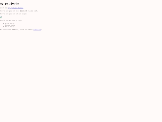 projects screenshot