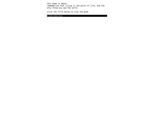 poetry/poemAboutTests screenshot