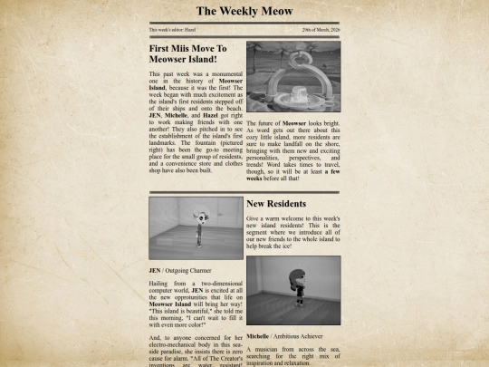tomodachi/weeklymeow/weeklymeow032926 screenshot