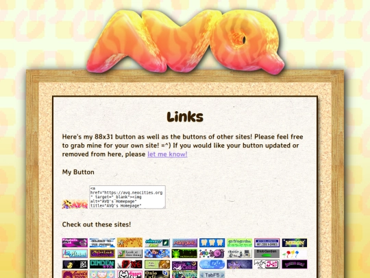 links screenshot