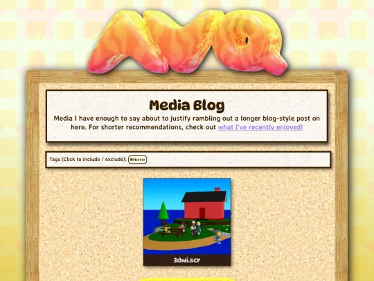 media-blog screenshot