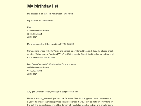birthday screenshot