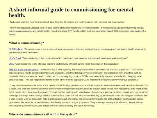commissioning screenshot