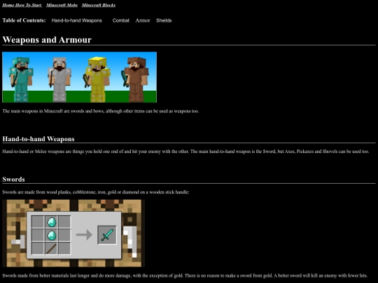 Minecraft/MinecraftArmorAndWepons screenshot