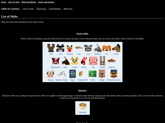 Minecraft/MinecraftMobs screenshot