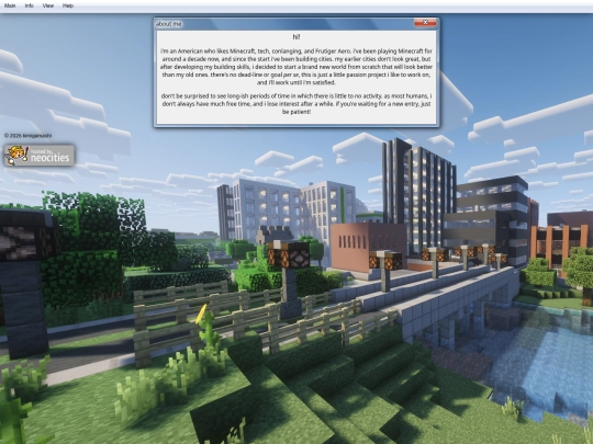 about-me screenshot