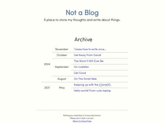 blog/archive screenshot