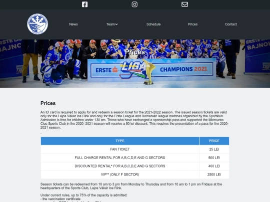 Prices screenshot