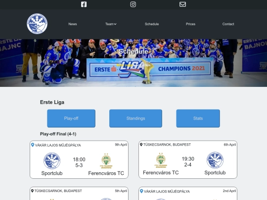 Schedule screenshot