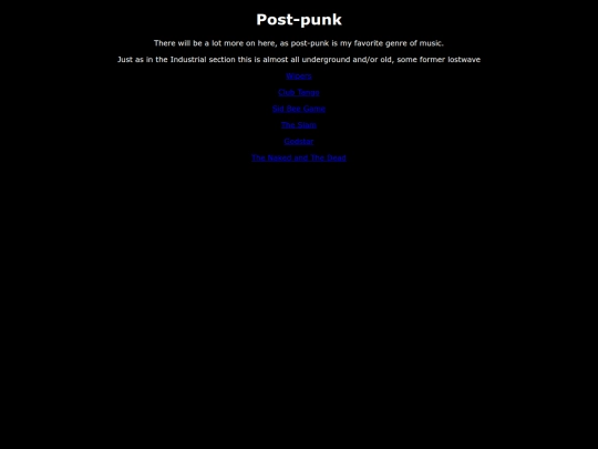 postpunk screenshot