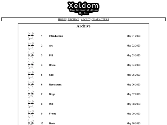 archive screenshot