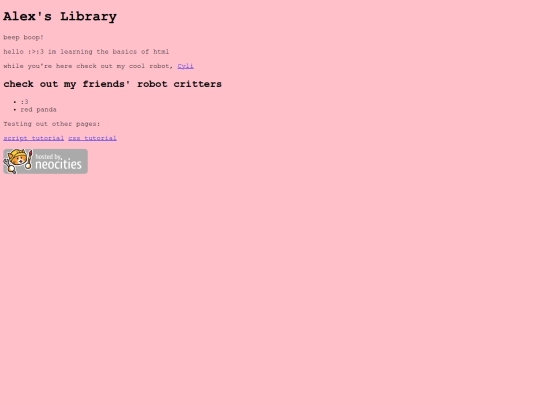 index screenshot