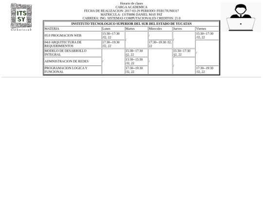 horario-de-clases-MPD screenshot