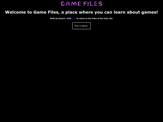 gamefiles screenshot