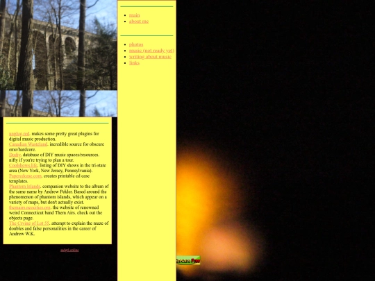 links screenshot