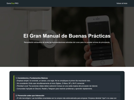 domotica/index/buenas-practicas screenshot