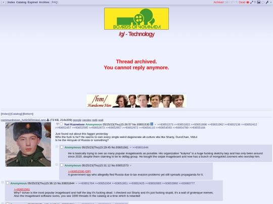 sites/(0) _g_ - Archived - Yuri Kuznetsov - Technology - 4chan (5_26_2023  screenshot