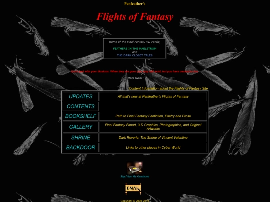 sites/Penfeather's Flights of Fantasy_ Final Fantasy 7 & Original Stories and Art (5_26_2023 ) screenshot