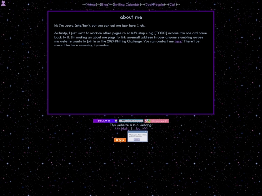 about-me screenshot