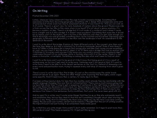 blog-writing screenshot