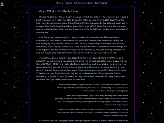 blog/somuchtime screenshot