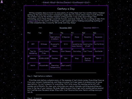 century-a-day screenshot