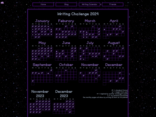 writingchallenge2024 screenshot